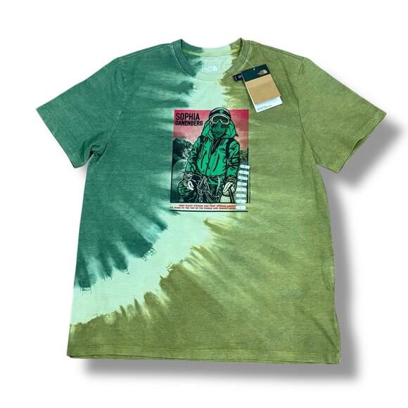NWT The North Face Men’s Size L Green Sophia Danenberg Everest Summit Tee T-Shir - Picture 1 of 3